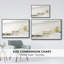 Toile tendue avec cadre doré Gold on the Horizon II-94355261-94355263