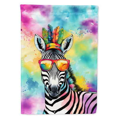 Drapeau maison hippie zèbre