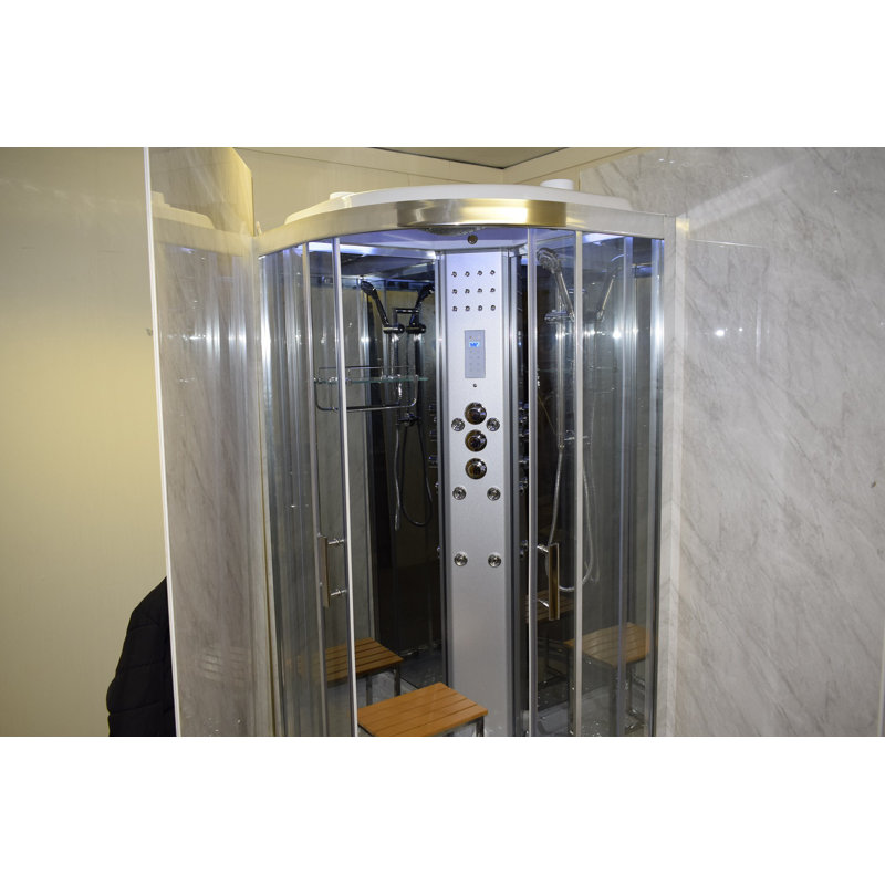 Vidalux SS1000 Shower Cabin Enclosure  - Mirror Glass, 220cm H x 100cm W x 100cm D