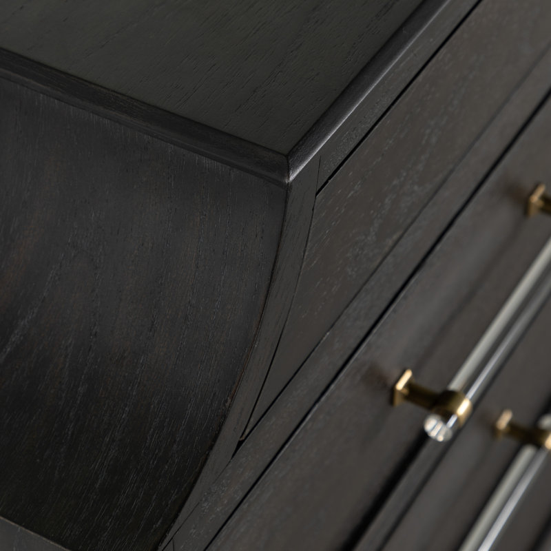 Alexandra 11 Drawer Dresser, Cerused Forest Black