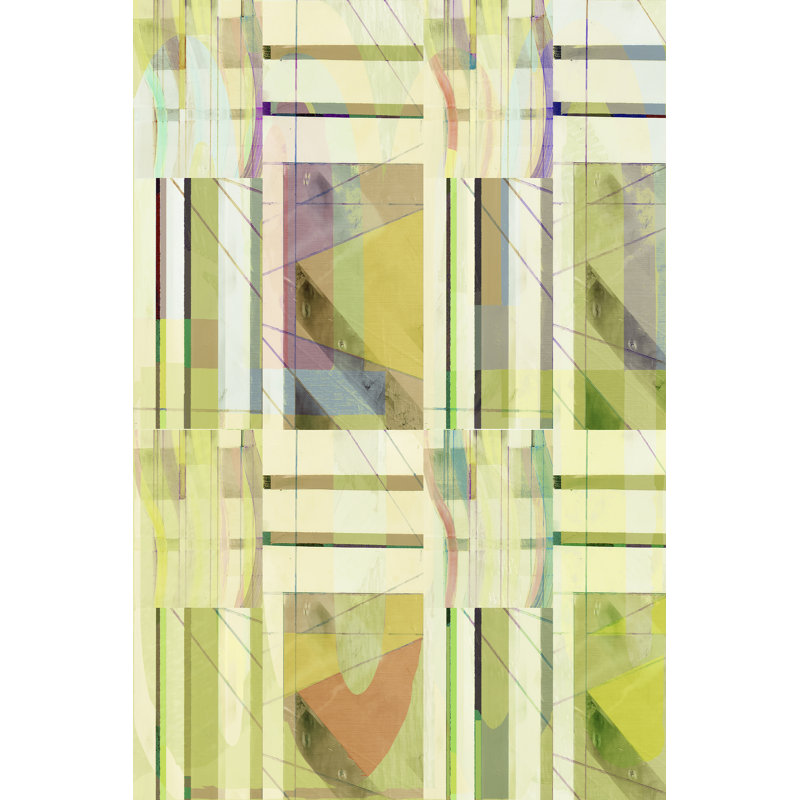 Yellow Curves I by Cartissi - Painting, Wrapped Canvas, 76 cm H x 51 cm W