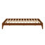 Base de lit plateforme en bois de bambou sec massif avec support en lattes de bois-1546845387