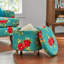 Repose-pieds rond avec rangement Floral