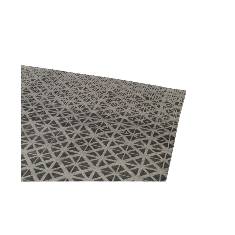 Geometric Area Rug in Gray