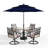Alyah 4 - Person Patio Dining Set with Square Table , Cushions Included
