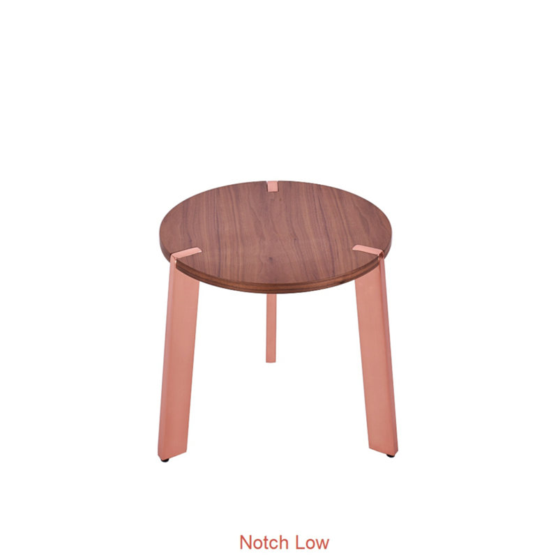 Notch Occasional Table, 16" H x 16" W x 16" D