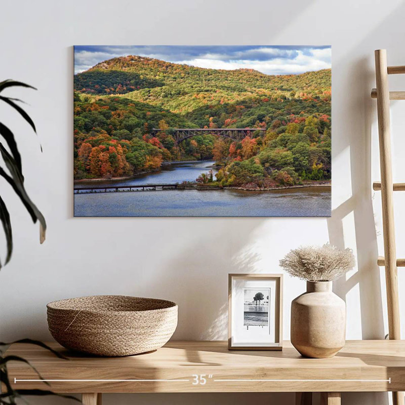 Alvord traversant la rivière Hudson Valley, H 16 po x l 24 po