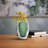 Hosmer Crystalized Glass Vase- Medium