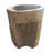 Natural Petrified Wood Stone Pedestal Bathroom Sink