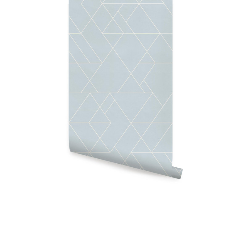Panneau de papier peint adhésif Stinchcomb, bleu, L 2 pi x L 18 pi