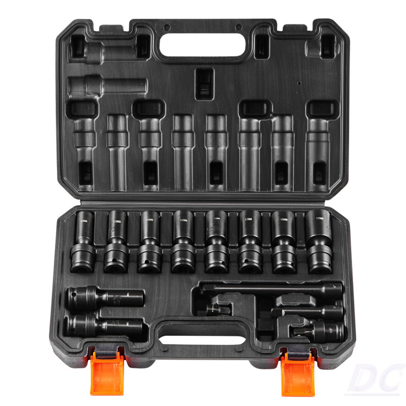 360 Degree Swivel Impact Sockets Set 14Pcs 6-Point 3/8In Drive Socket Set