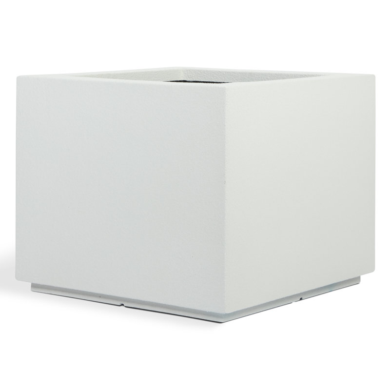 Milan Polymer Planter Box, White