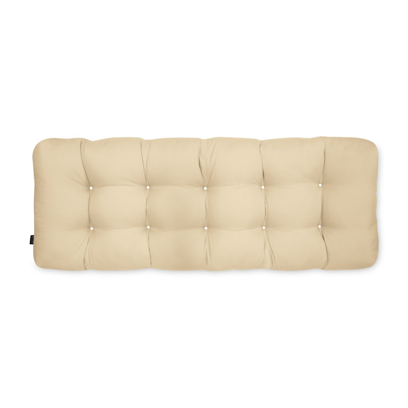 Coussin de siège intérieur / extérieur Bergholt, Beige doux, L 48 po x P 6,17 po
