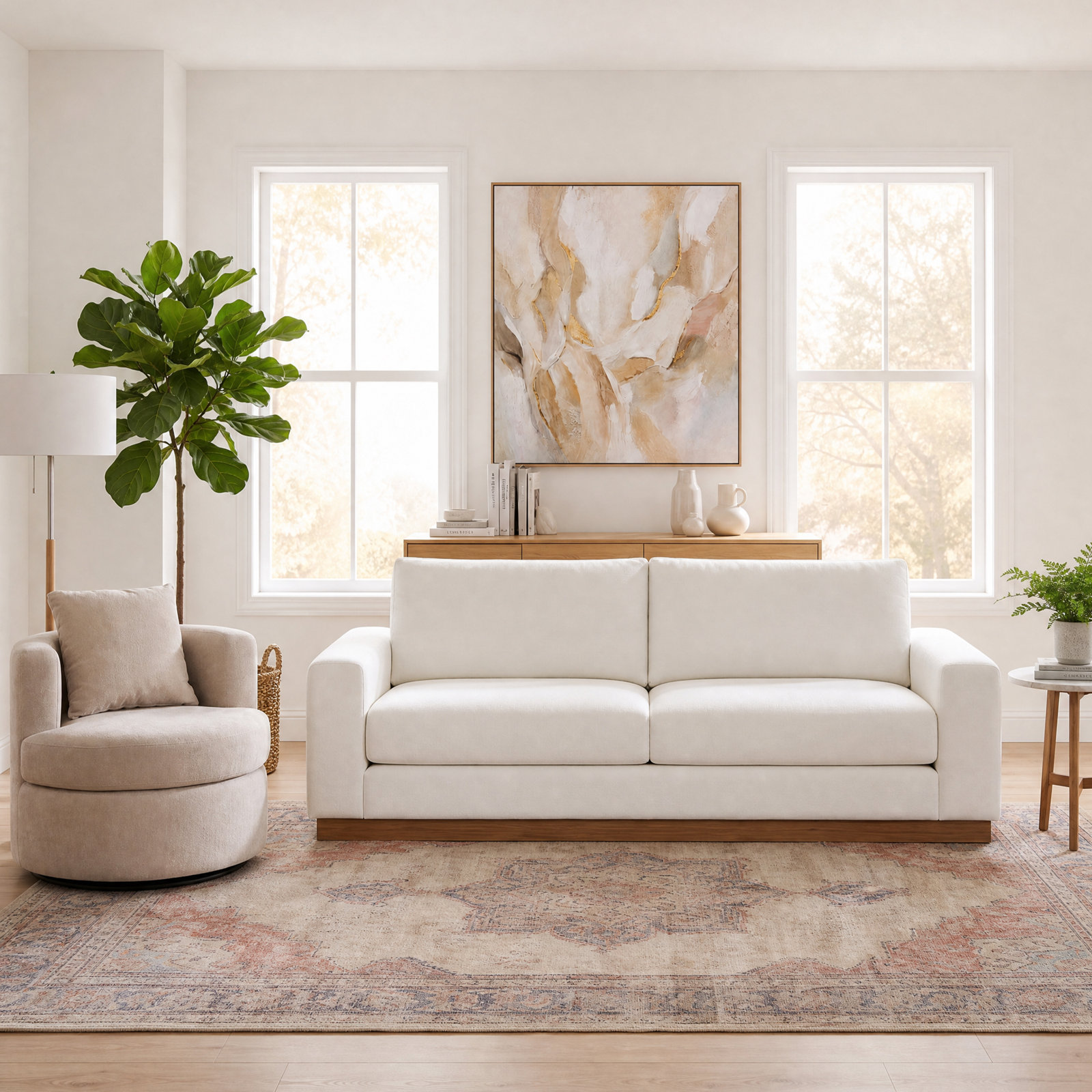Upholstered 91.73'' Loveseat