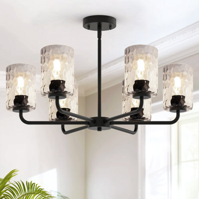 Saniya 6-Light Flush Mounted Pendant Lighting Chandelier For Hallway Loft Kitchen Bar Close To Ceiling