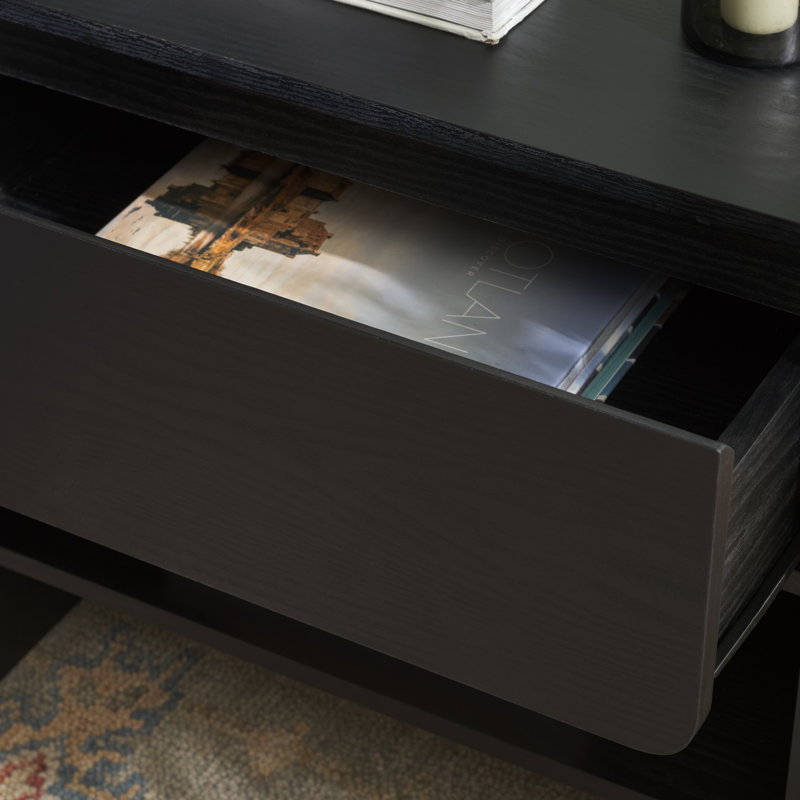 Arsenio 1 Drawer Nightstand, Black