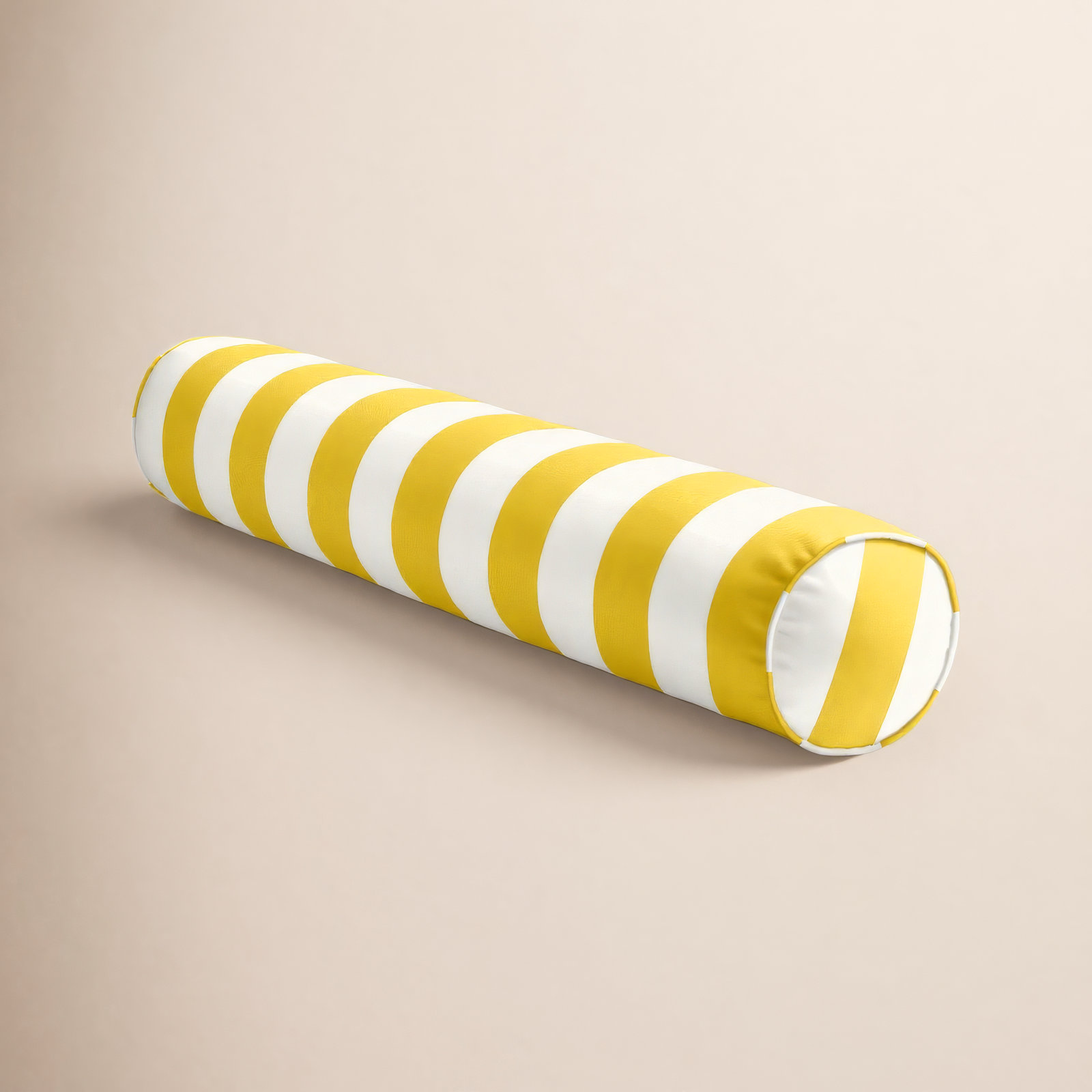 Striped Sunbrella® Indoor/Outdoor Throw Pillow, 8" x 24", Citron