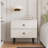 18" Modern 2 Drawer Nightstand, Bedside Table
