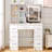 Large Makeup Vanity with Mirror 3 Light Modes, 7 Drawers, White Vanity Desk for Girls, Bedroom