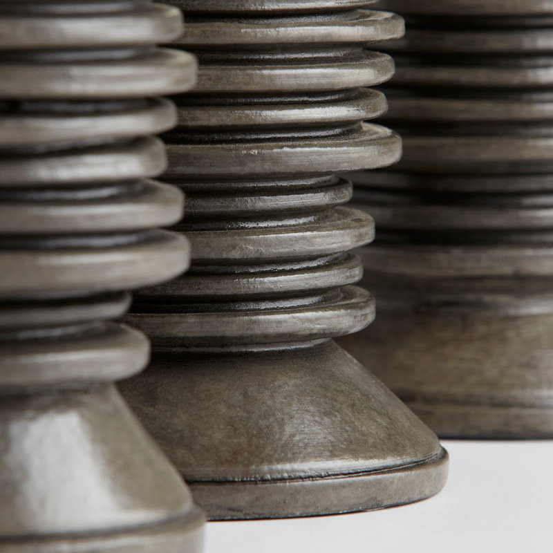 Provo Concrete / Cement Tabletop Candlestick, 6" H x 5.5" W x 5.5" D