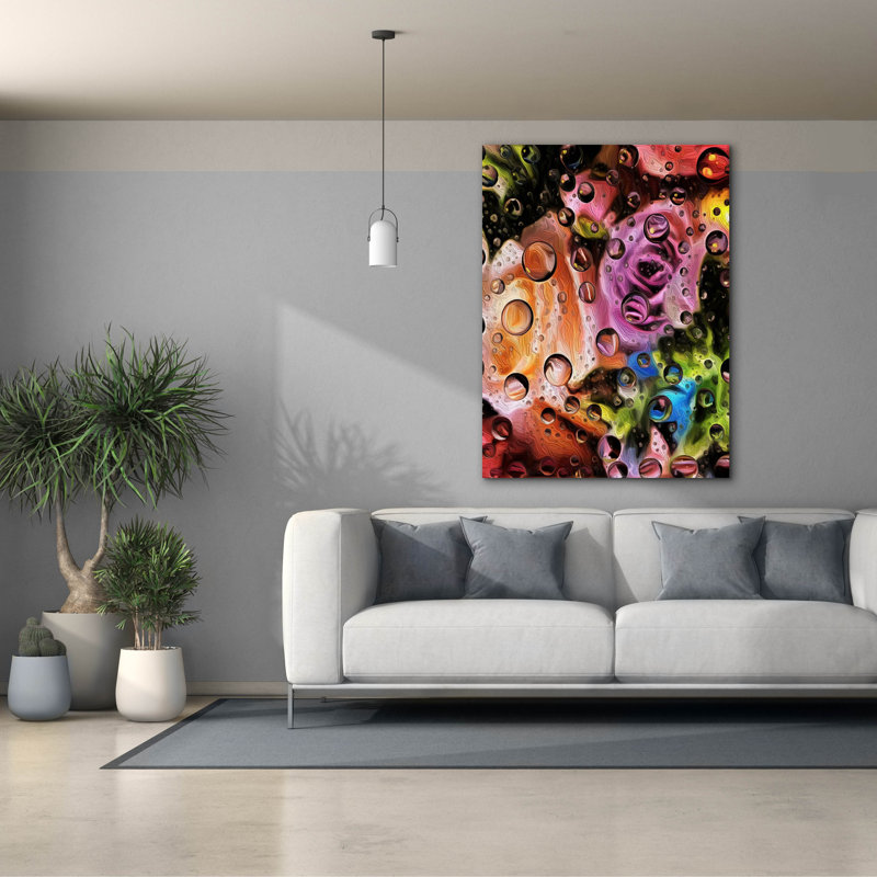  «Rains In The Garden» par Dante Plata, art mural sur toile, 40 po x 54 po