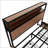 Large Raised-Pattern Storage Bed Frame
