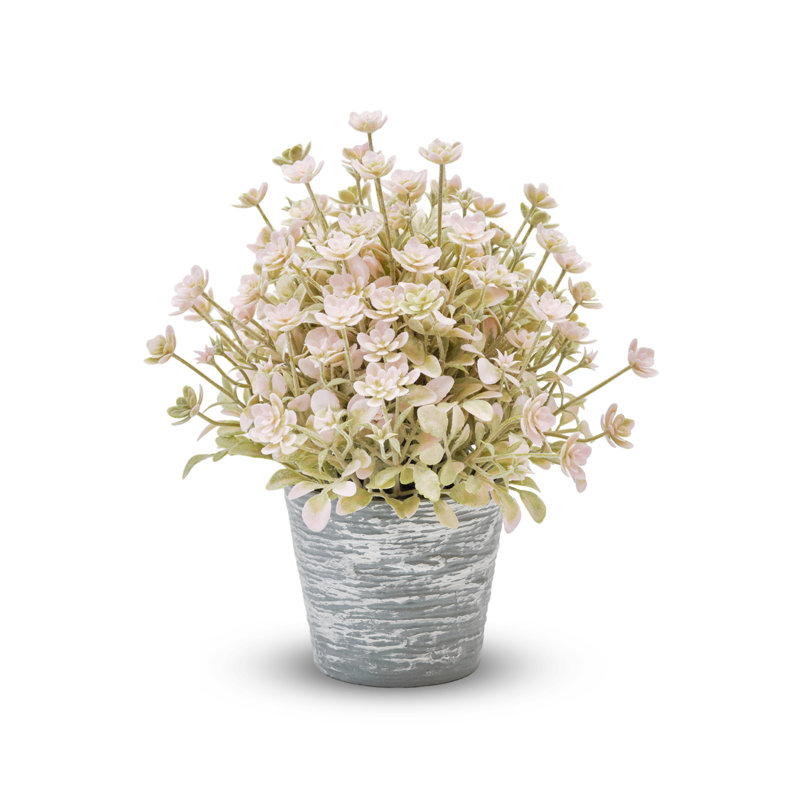 Artificial Thyme In Pot, Pink