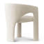 Chaise d'appoint moderne sculpturale avec dossier enveloppant incurvé et assise rembourrée-823127621