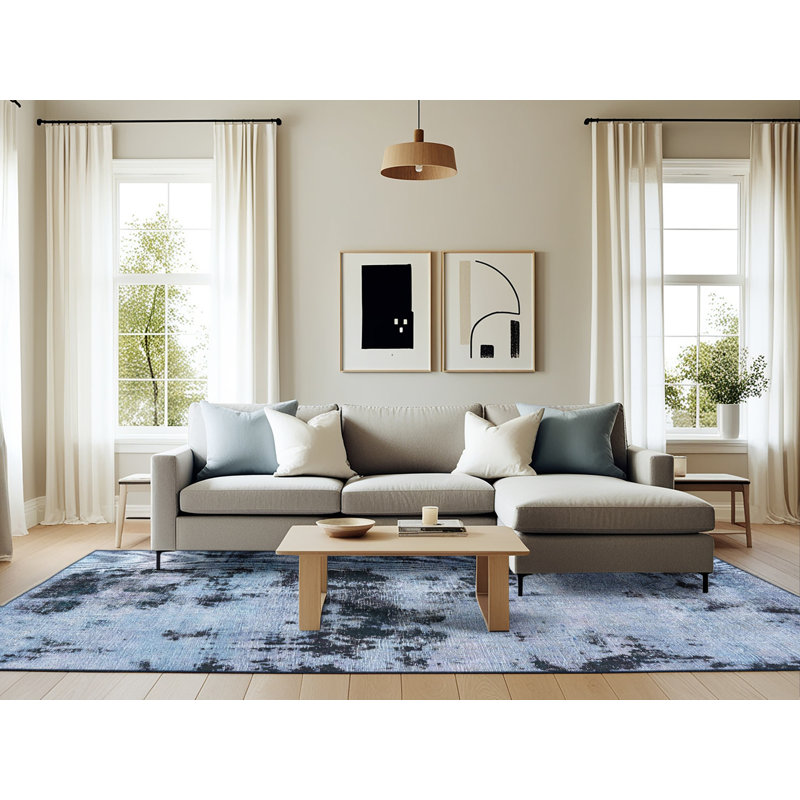 Abstract Indoor Rug, Rectangle 6' x 9'
