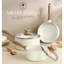 Ensemble de casseroles avec couvercle Ensemble de casseroles à revêtement antiadhésif avec revêtement en granite Ensemble de casseroles non toxiques de 3 pte compatible avec 1 pte, 2 pte et 3 pte