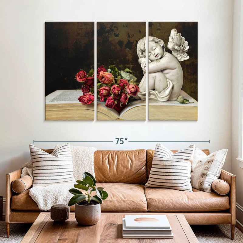 Leisha Cherub, 36" H x 57" W