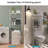 Home Zone Living Freestanding 3-tier Over-the-toilet Bathroom Storage Organizer, White