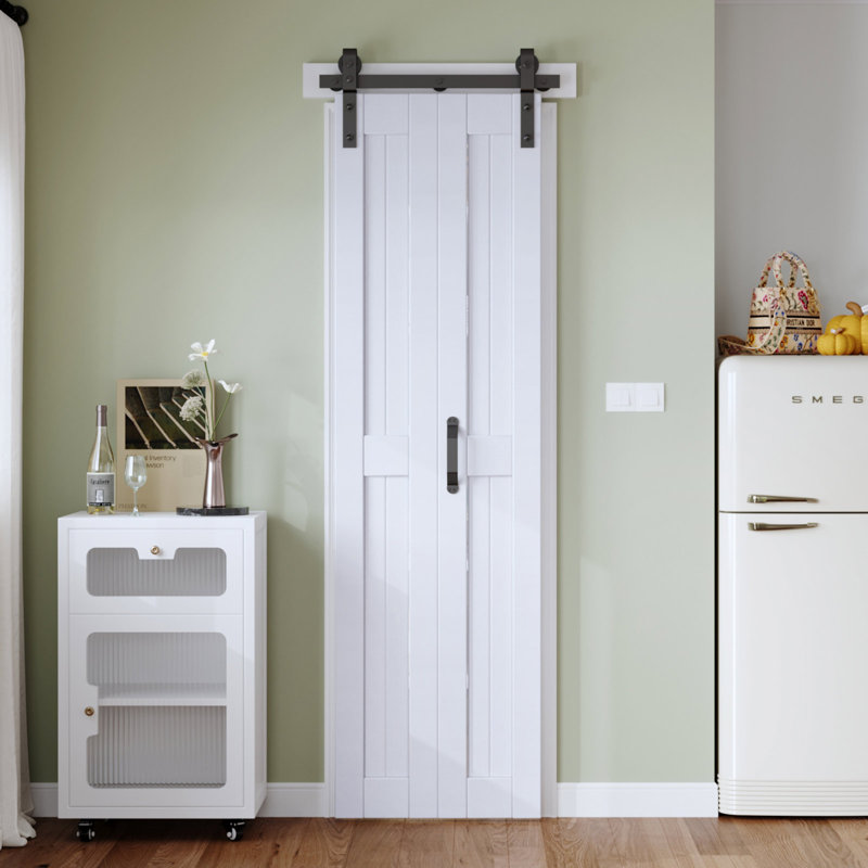 Porte pliante à panneaux en bois manufacturé avec quincaillerie d'installation, 24 po x 84 po, 2