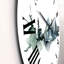 Minimaliste montagnes d'hiver et forêt de sapins III - horloge murale moderne-60187327