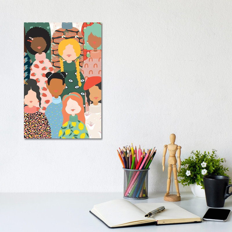 Band Of Women by The Beau Studio - Wrapped Canvas Painting, 30.48cm H x 20.32cm W x 1.905cm D