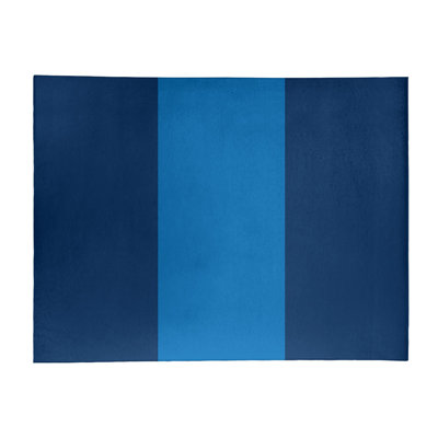 Tapis à rayures bleu marine/bleu