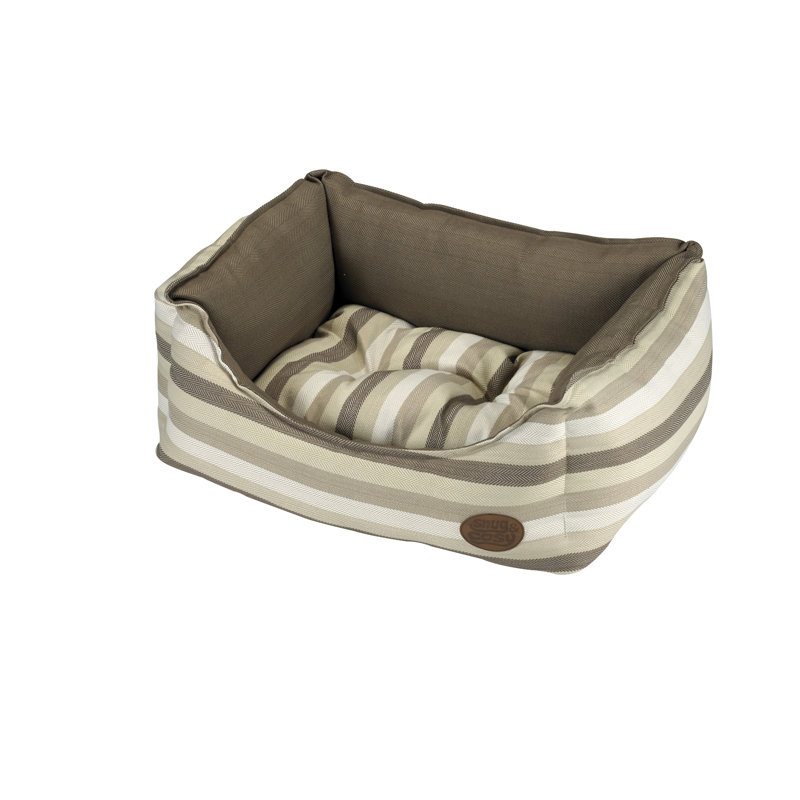 Striped Polyester Pet Bed, 106.68cm W x 106.68cm D