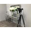 Broussard 112cm Glass Top Console Table