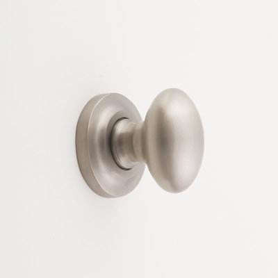 Madelyn Carter Kayla Solid Brass Cabinet Hardware, 1.25" Satin Nickel Cabinet Knob