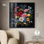 «Midnight Wildflower Weave Shadowbox», art mural maximaliste par Art Remedy-115125910-115125914