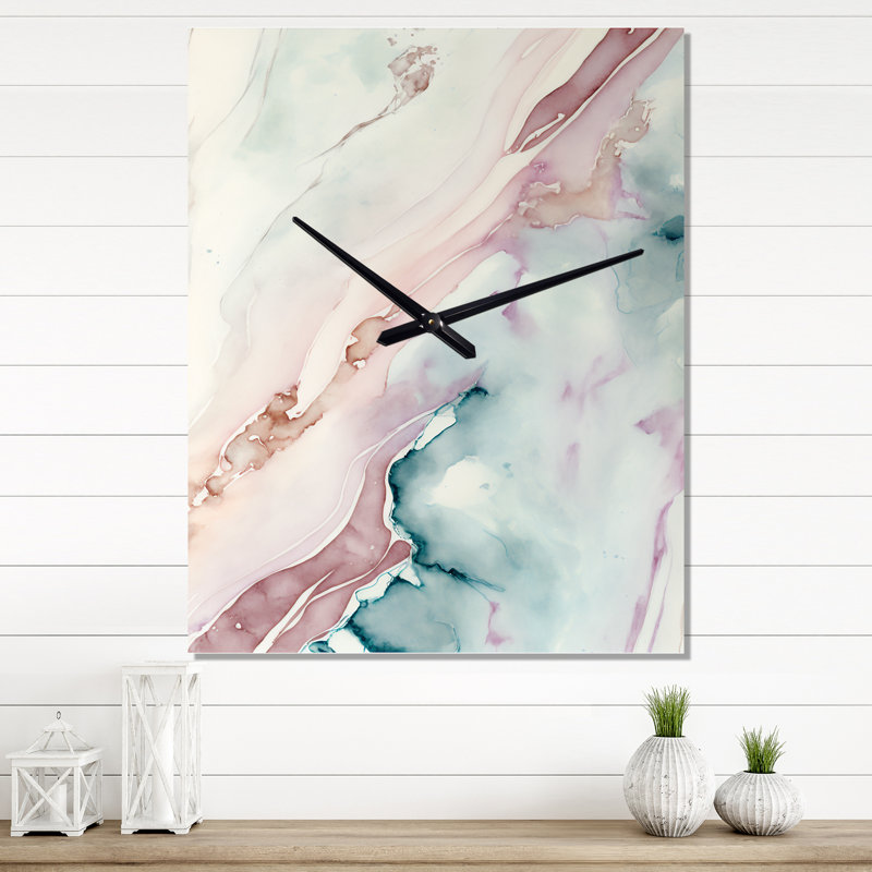 Sudden Solitude In Elevated Blush V - Horloge murale, Grand