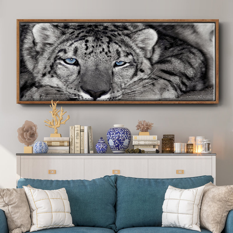 Snow Leopard Sanctuary- Framed Canvas