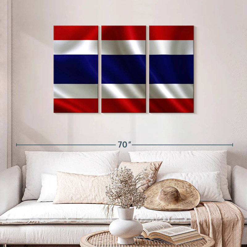 Drapeau de la Thaïlande, H 28 po x l 45 po