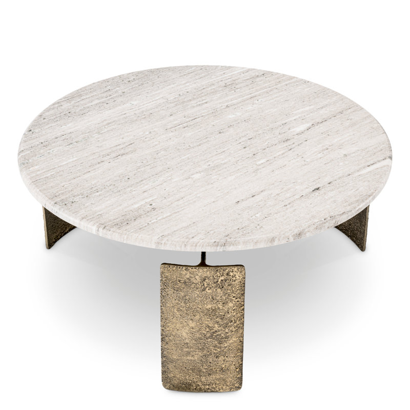 Coffee Table Bodega Antique Brass Finish