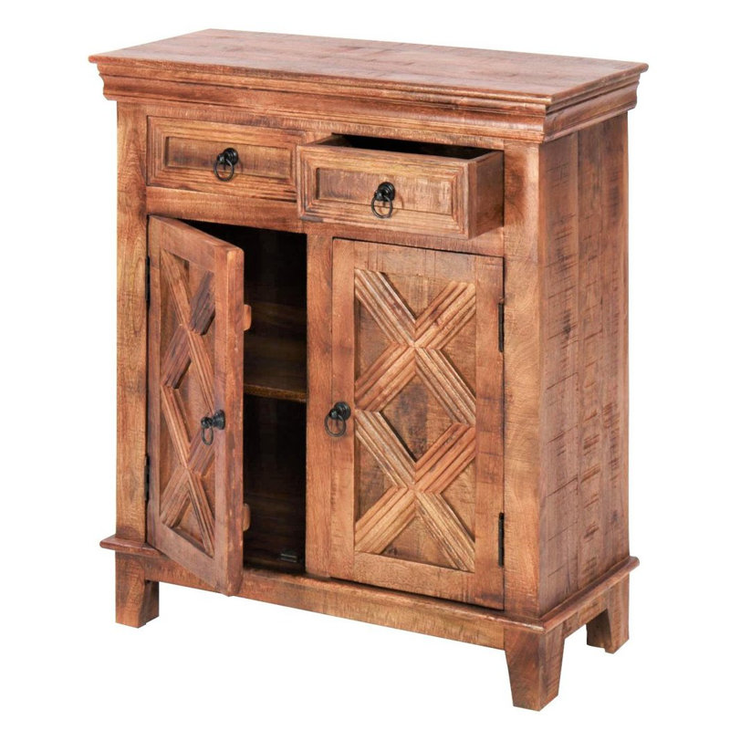 Teplin Solid Wood Accent Cabinet