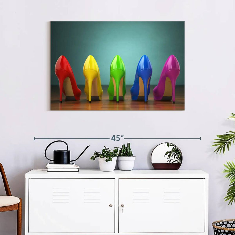 Shuttleworth Rainbow Heels, 24" H x 36" W