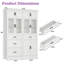 Armoire de rangement 80 po avec tablettes réglables et tiroir (ensemble de 2)-134487287