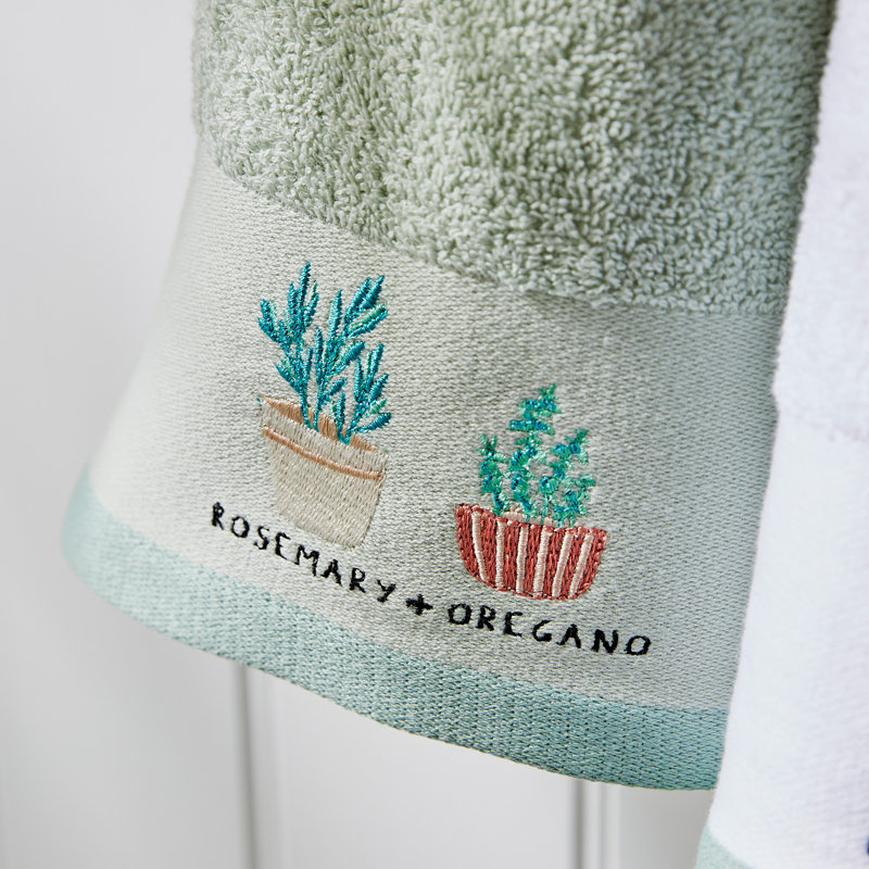 Mixed Herbs Pack Of 4 Cotton Tea Towels