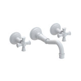 Jacobean Wall Mount Bathroom Faucet