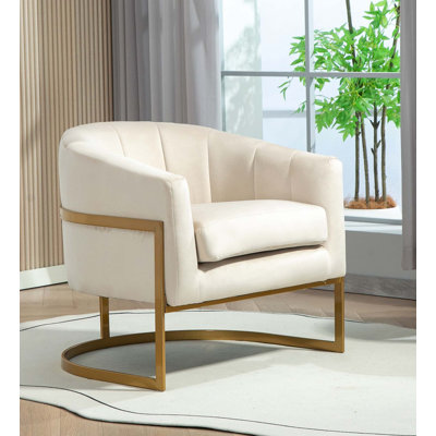 Fauteuil d'appoint ergonomique en velours pour la maison et le bureau